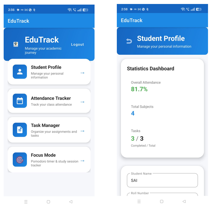 EduTrack — Smart Student Management System