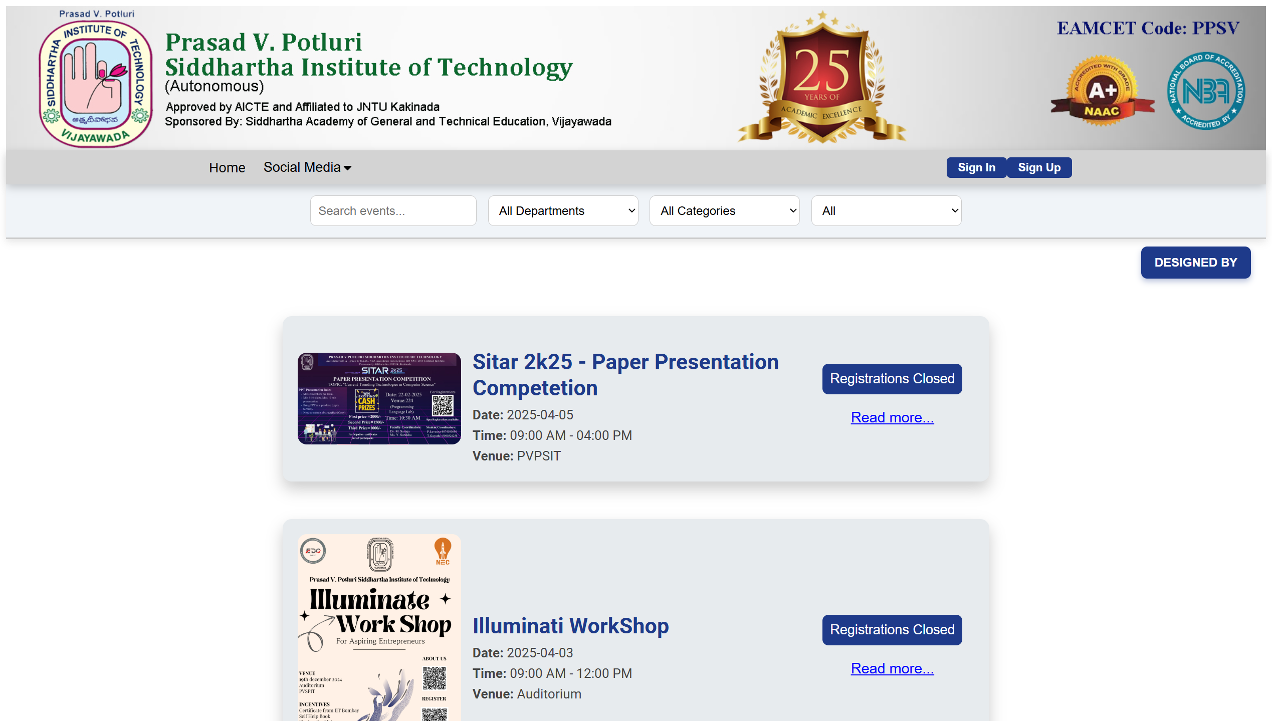 PVPSIT Events Page